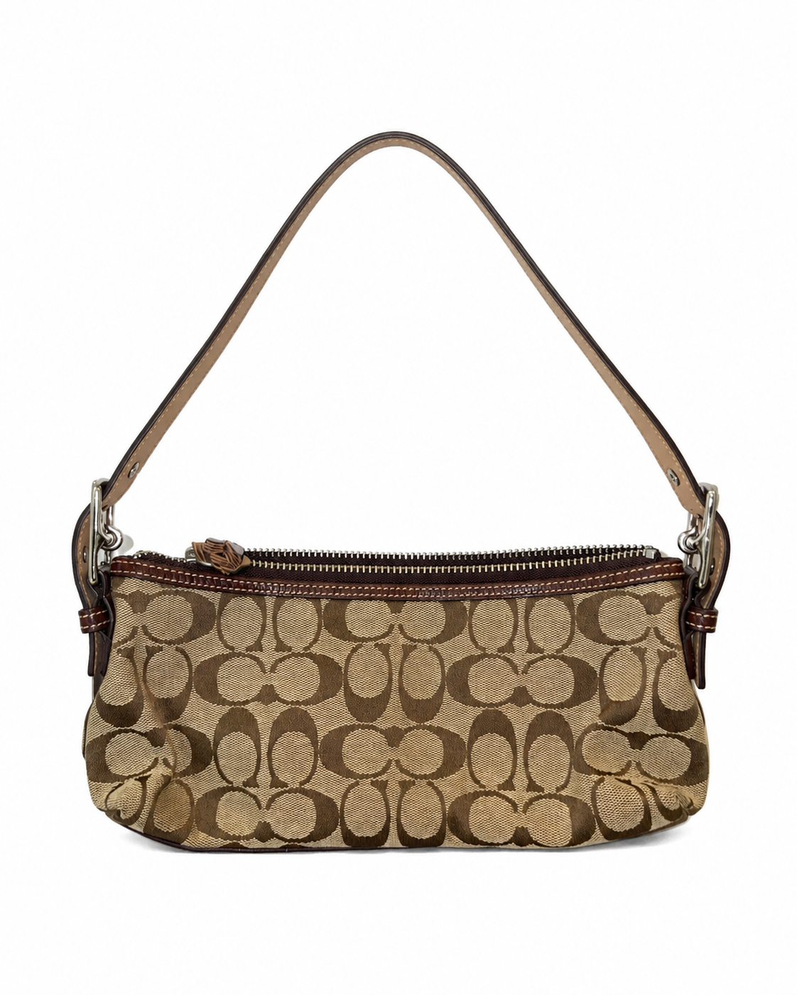 Vintage Coach Signature Stripe Shoulder Bag 7039