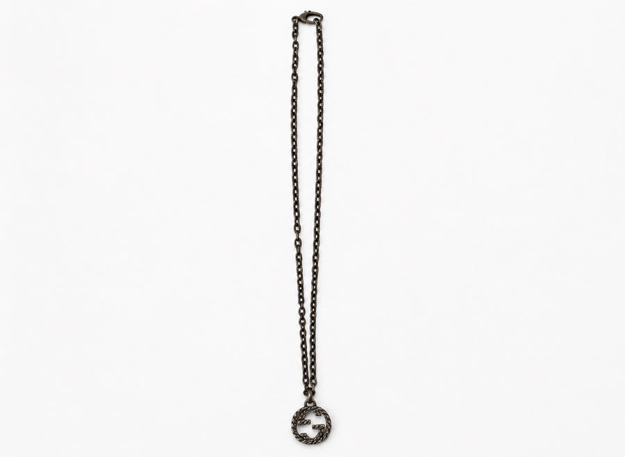 Gucci GG logo chain necklace full view